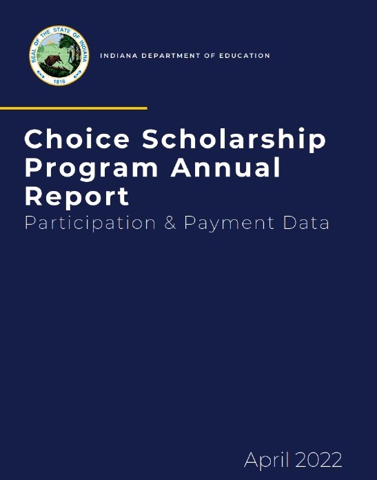 Cover of 2021-22 Indiana voucher report.